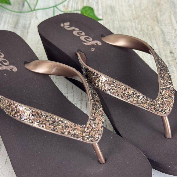 Reef Women's Mid Mist brown Sandal size 6 - Picture 5 of 8